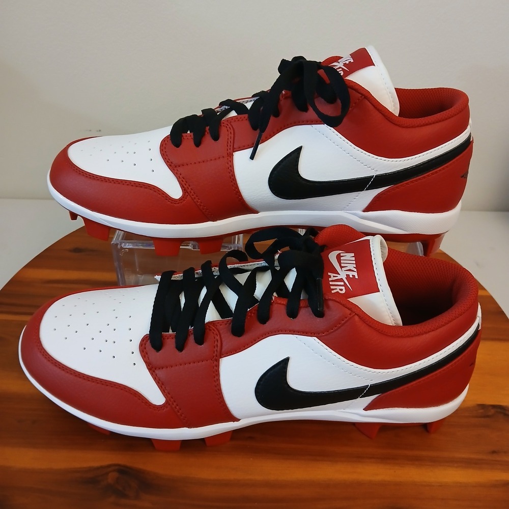 Nike Air Jordan 1 Retro MCS Baseball Cleats Mens 12‎ Chicago Red CJ8524-611